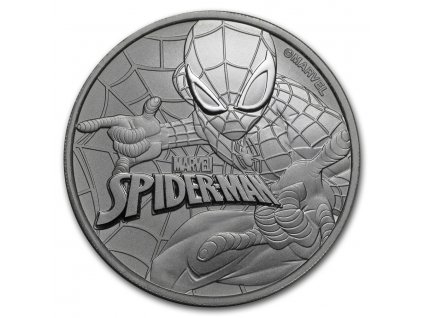 2017 tuvalu 1 oz silver 1 marvel series spiderman bu 151572 Slab