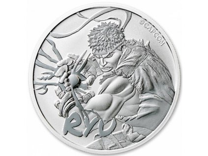 silver coin 1 oz street fighter ryu 2022 bu 1