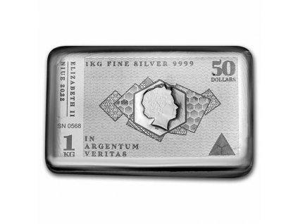 1 kilo silver coin bar 2022 tokelau silver note pressburg 249046 slab
