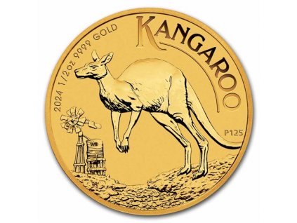 2024 australia 1 2 oz gold kangaroo bu 290372 obv