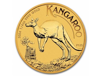 2022 australia 1 4 oz gold kangaroo bu 242438 slab
