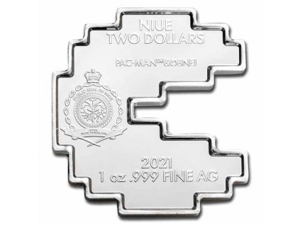 2021 niue 1 oz silver 2 pac man shaped pac stack stackable coin 238232 obv