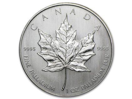 canada 1 oz palladium maple leaf bu random year 32457 slab