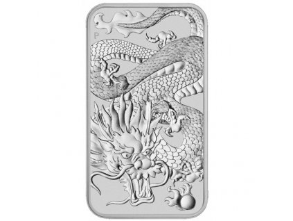 perth mint 1 oz silver rectangle dragon 1 bar 2022