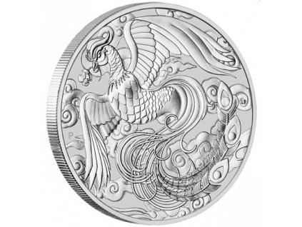 pm 1 oz silver phoenix 2022 1 bu chinese myths legends