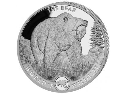 wildlife 1 oz silver the bear 2022 congo 20 fr