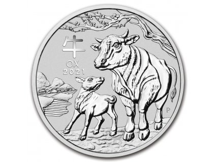 2021 australia 1 oz silver lunar ox bu series iii 217481 obv