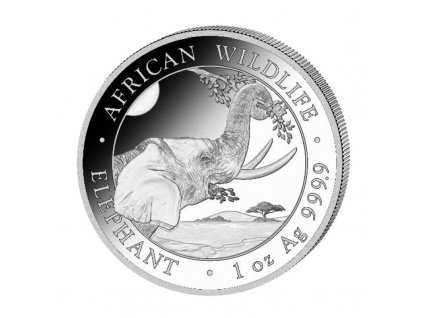 1 oz silver somalia elephant 2023 shillings 100