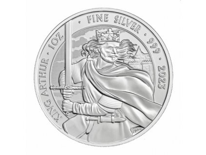 1 oz silver myths legends 2023 1 bu king arthur