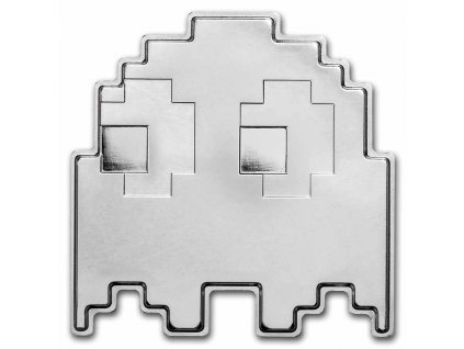 2022 niue 1 oz silver 2 pac man ghost shaped stackable coin 254056 slab