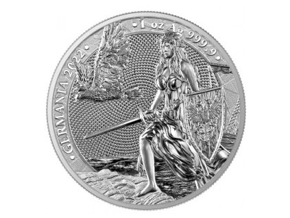 2022 1 oz silver germania bu rev