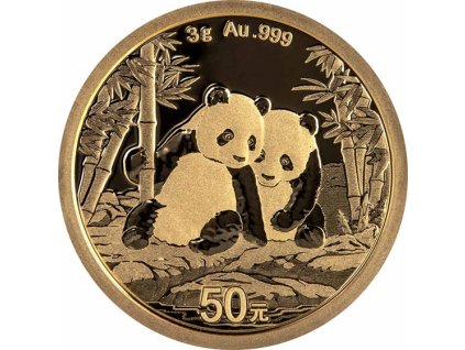 2026 china 3 gram gold panda bu sealed 322485 obv