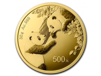 2023 china 30 gram gold panda bu sealed 260158 slab