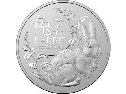 australia 2023 year of the rabbit ag999 1oz ram