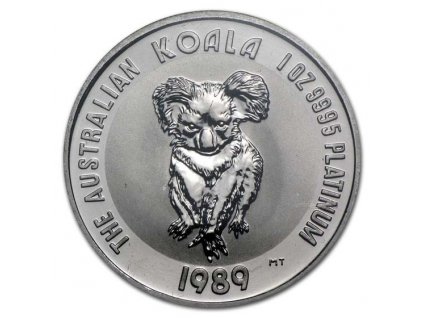 1989 australia 1 oz platinum koala bu 72188 Slab