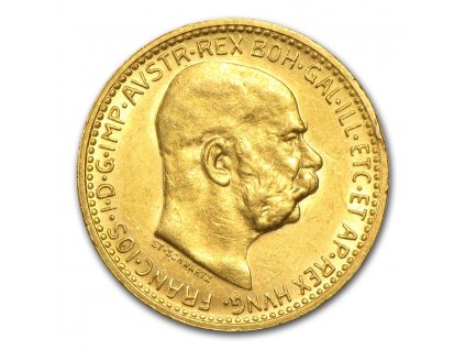 1892 1911 austria gold 10 coronas au 27687 Obv