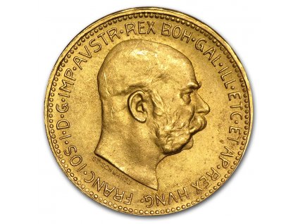 1915 austria gold 20 corona bu restrike 26408 Rev