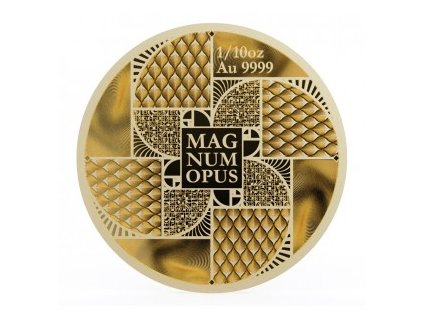 2023 1 10 oz niue magnum opus gold coin rev