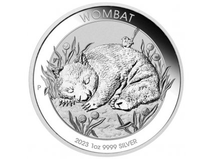 australia 2023 wombat ag9999 1 oz bu