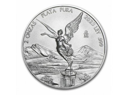 2023 mexico 2 oz silver libertad bu 279185 slab