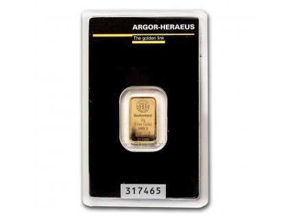 2 gram gold bar argor heraeus in assay 96051 slab