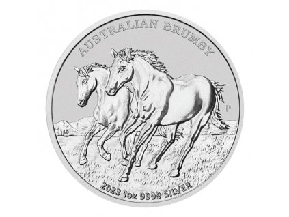 Stříbrná mince Brumby Horse 1 oz 2023