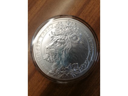 Stříbrná mince Český Lev 10 oz 2021