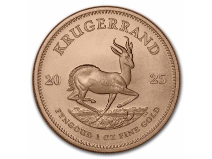2025 south africa 1 oz gold krugerrand bu 308002 obv