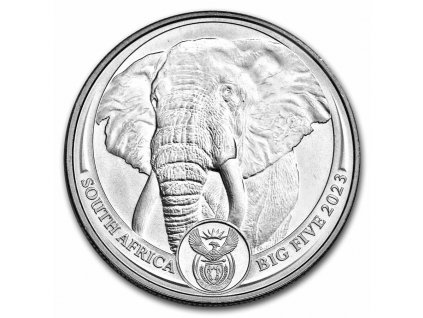 2023 south africa 1 oz platinum big five elephant bu 283856 obv