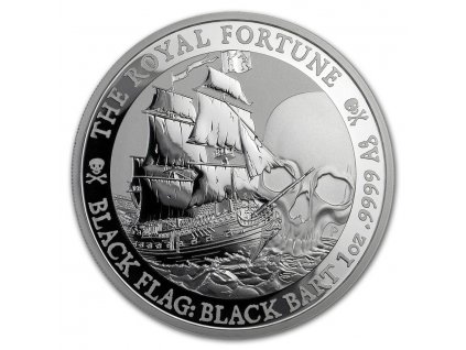 2020 tuvalu 1 oz silver black flag the royal fortune 205578 slab 1