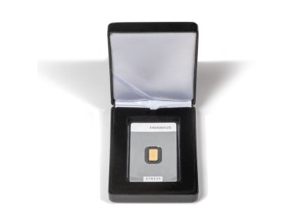 nobile etui for 1 embossed gold bar in blister packaging upright format black 1