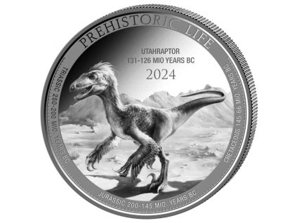 pol pm Congo Prehistoric Life II Utahraptor 1 uncja Srebra 2024 11293 2