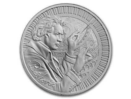 2024 niue 1 oz silver icons of inspiration beethoven bu 288435 slab