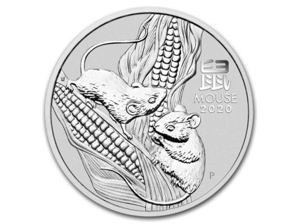 2020 australia 1 oz silver lunar mouse bu series iii 197711 slab