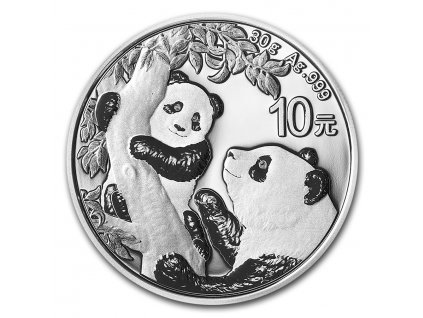 2021 china 30 gram silver panda bu in capsule 218270 slab