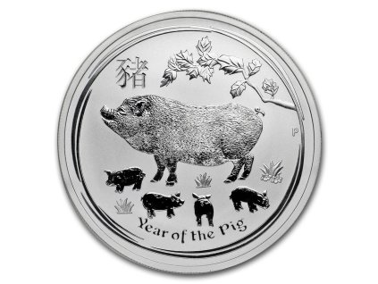 2019 australia 1 oz silver lunar pig bu series ii 171697 slab