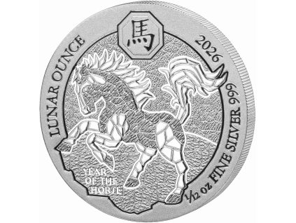 Lunar Ounce 2026 Horse AG BU 12tel oz
