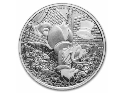 2025 niue 1 oz silver 2 disneys scrooge mcduck bu 311740 obv