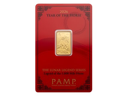 zlaty slitek 5 g pamp lunar series iii year of the horse 2026