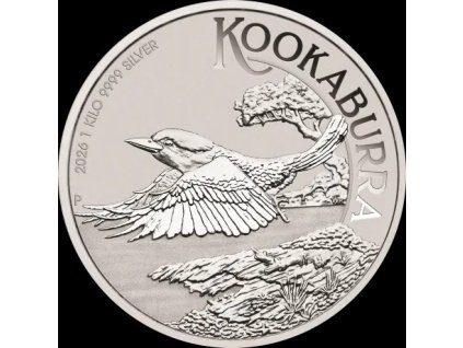 Stříbrná mince Kookaburra 1000g 2026