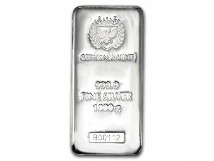 1 kilo silver bar germania mint 1000 gram serialized 226818 slab