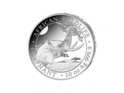 10 oz silver elephant 2022 somalia shillings 1000