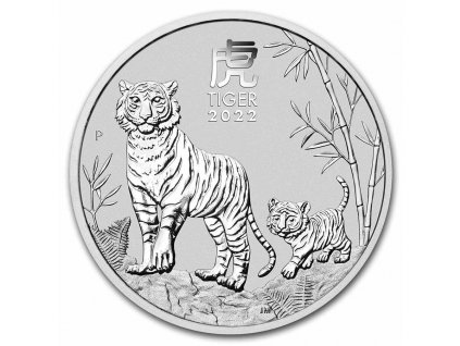 2022 p australia 5 oz silver lunar tiger bu series iii 237597 slab