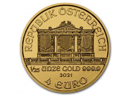 2021 austria 1 25 oz gold philharmonic bu 224796 obv