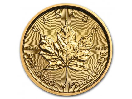 2021 canada 1 10 oz gold maple leaf bu 224959 slab