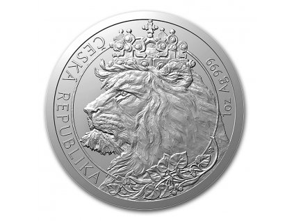 2021 niue 1 oz silver czech lion bu 228105 slab