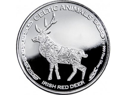 chad 1 oz silver celtic animals 2019 irish red deer cfa500