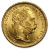 1892 austria gold 8 florin 20 francs bu 199666 rev