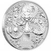1oz 2024 year of the dragon silver coin reverse