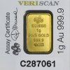 25x1 gram gold bar pamp suisse multigram25 in assay 80382 C